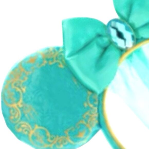 Disney Parks Jasmine Princess Minnie Mouse Ear Headband with Gem and Veil main image 7